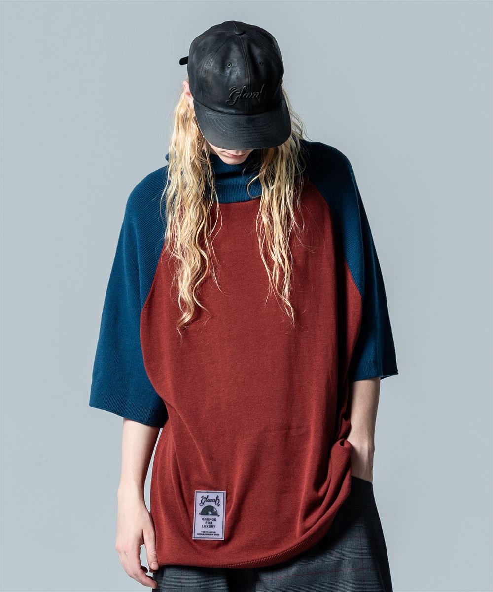 SALE/セール　glamb グラム　Half Sleeves Knit Hoodie / ハーフスリーブニットフーディ　特別価格