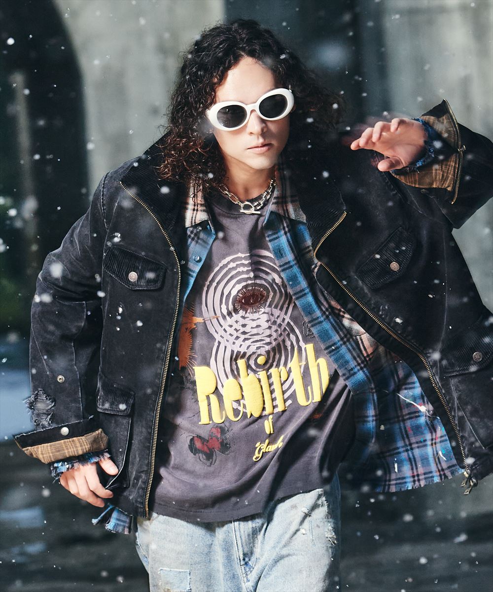 Rebirth T-Shirt / 逆さまプルオーバー glamb 瓦