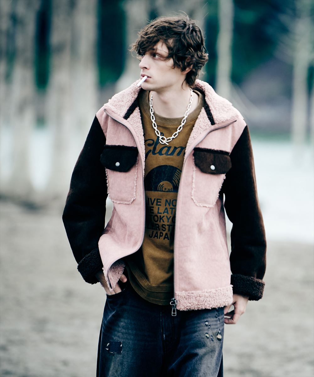 High Neck Corduroy Ranch Jacket / ハイネックコーデュロイランチジャケット　glamb グラム