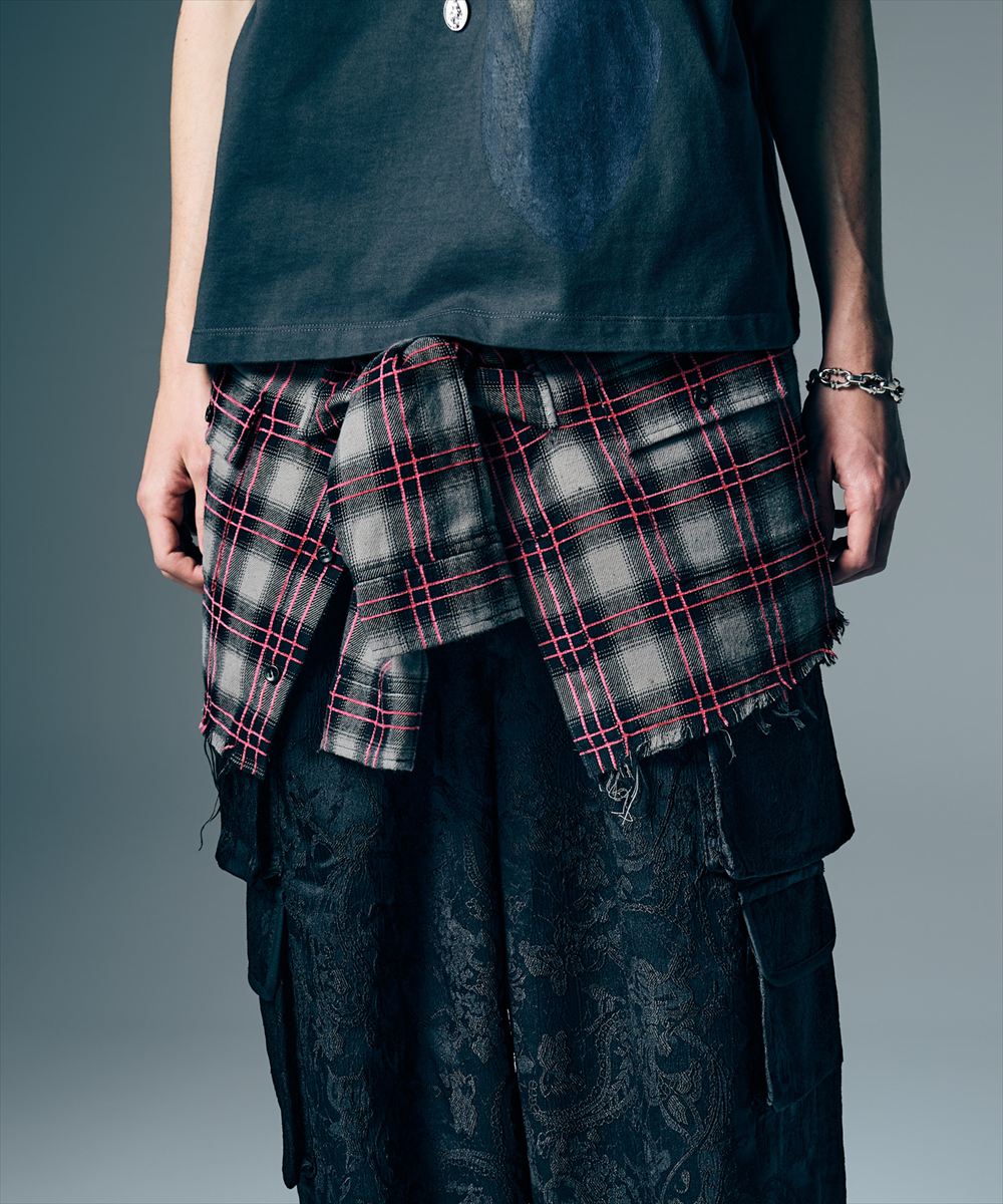 Check Shirt Bag / チェックシャツバッグ glamb 瓦