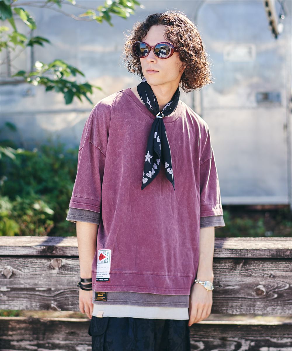Tri Layered Cutsew / トライレイヤードカットソー glamb 瓦
