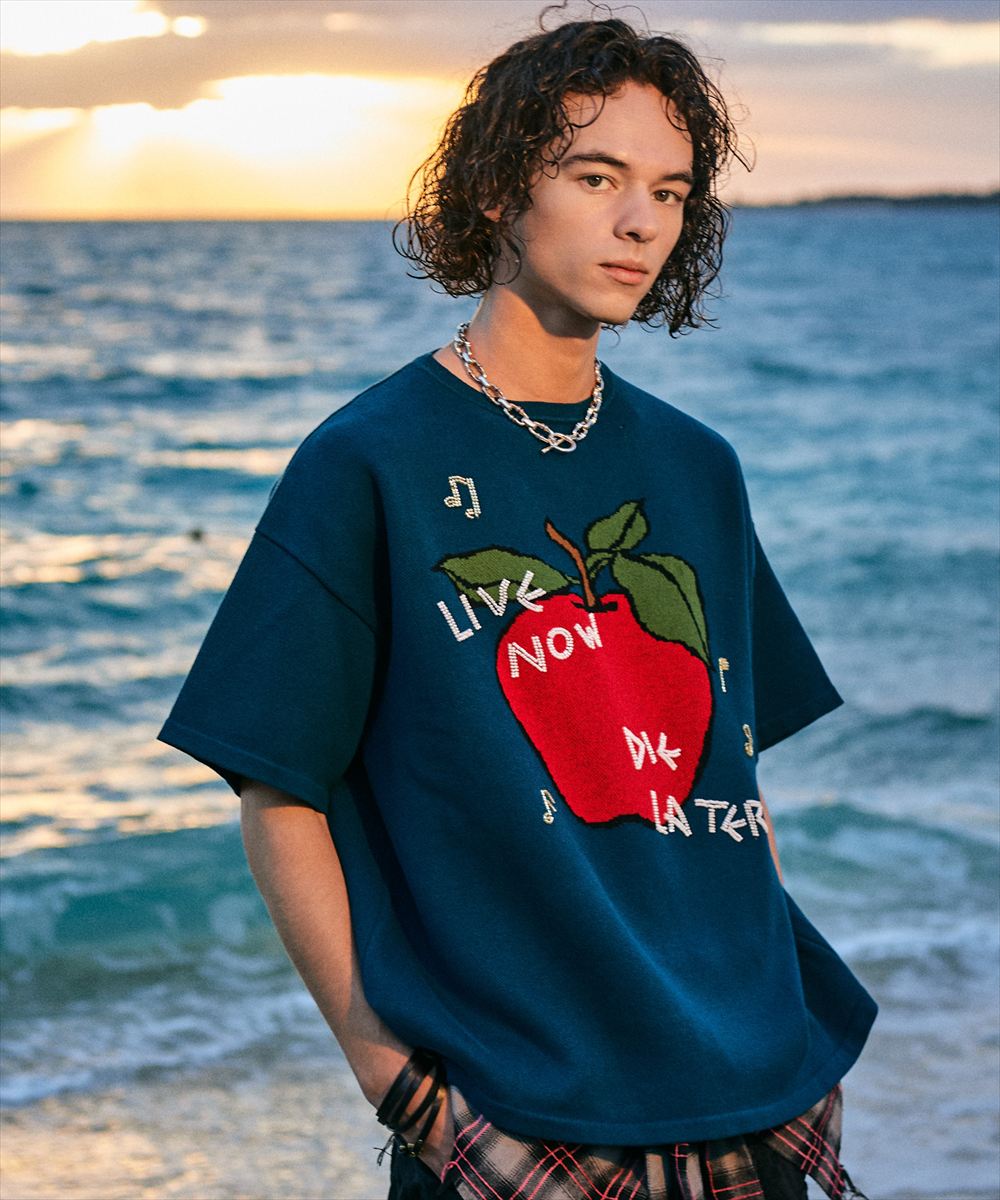 Beads Apple Knit / ビーズアップルニット glamb 瓦
