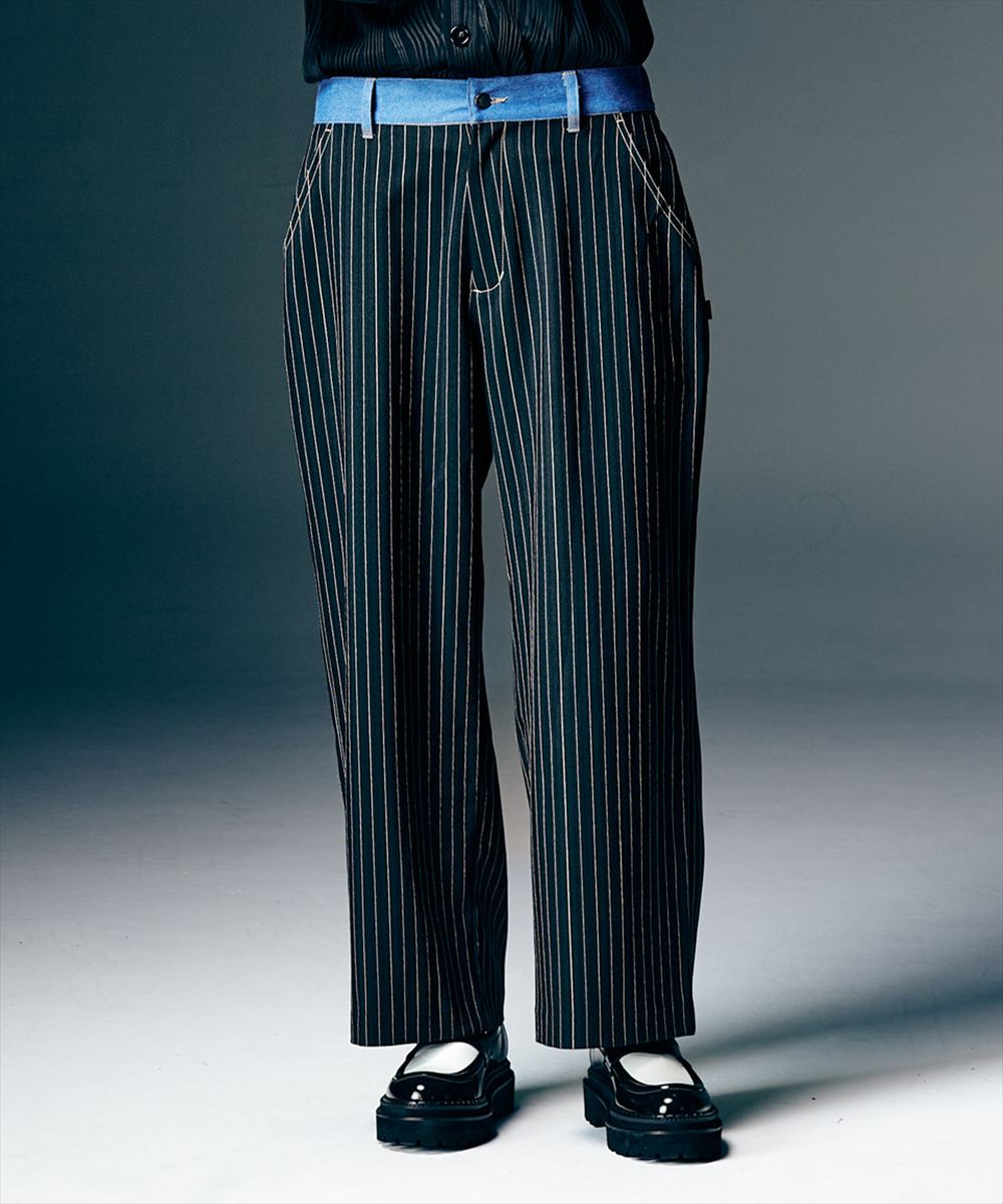 Denim Combination Slacks / デニムコンビネーションスラックス　glamb グラム 20,697円