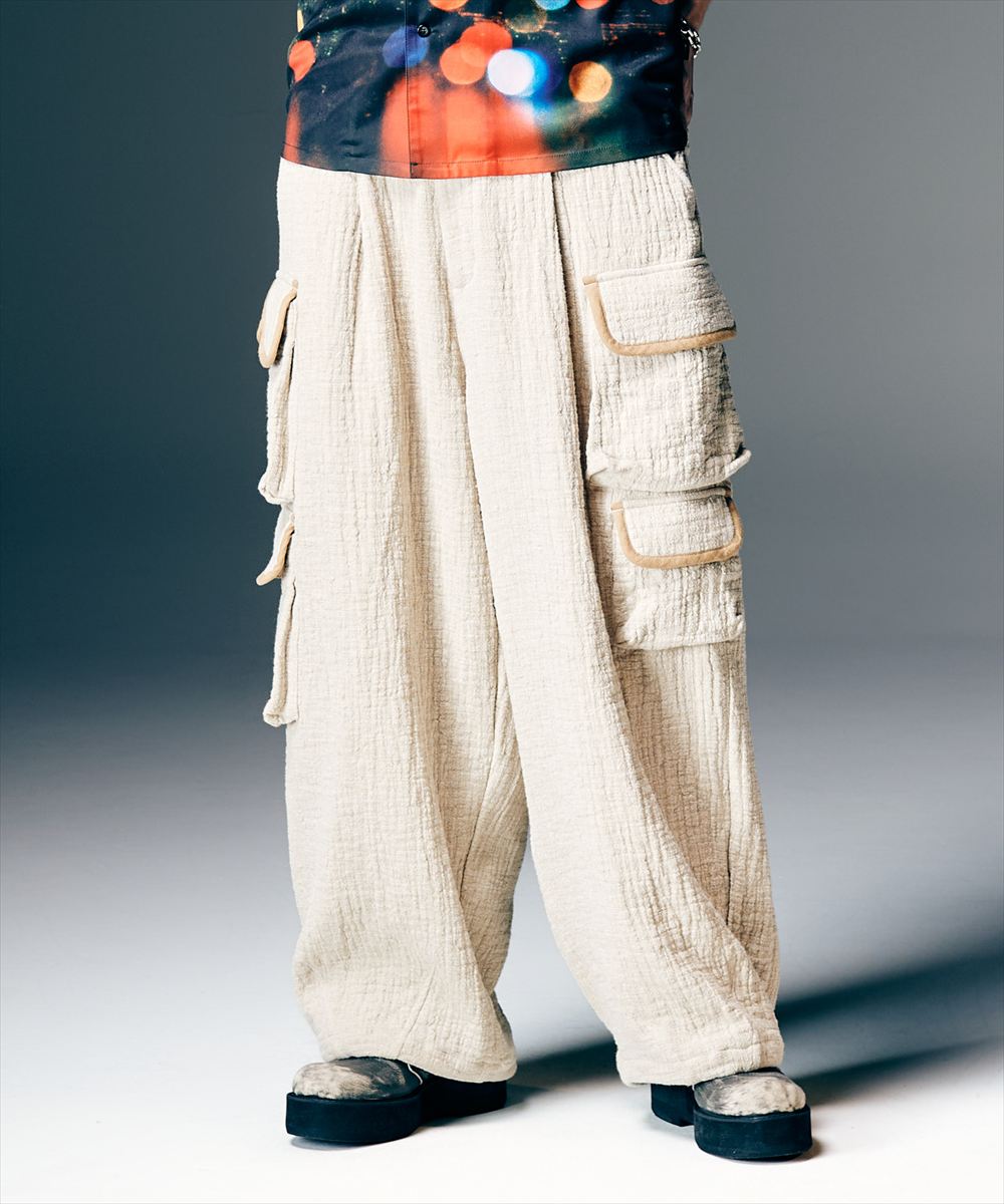 Linen Cargo Pants / リネンカーゴパンツ　glamb グラム