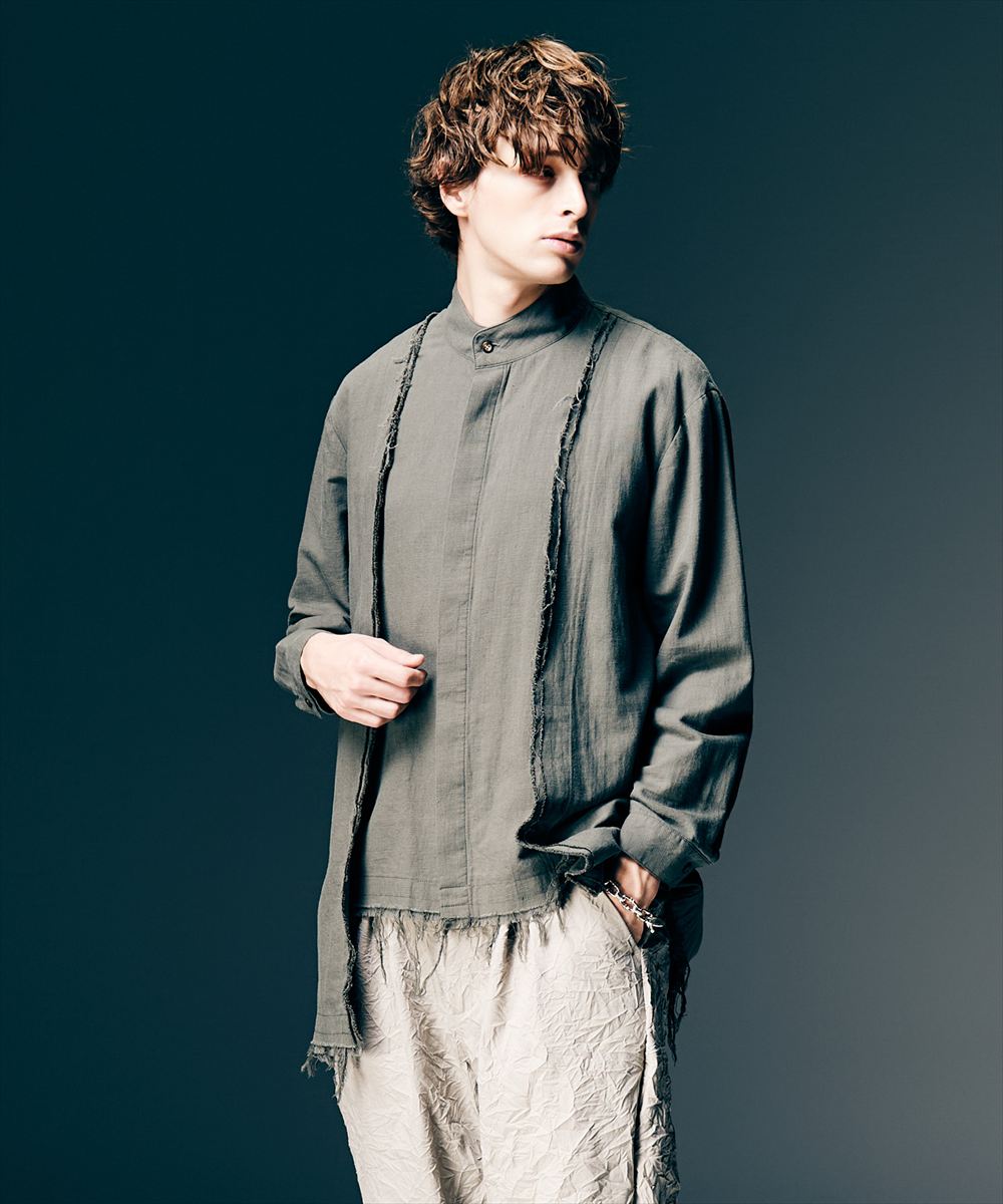Layered Cardigan Shirt / レイヤードカーディガンシャツ　glamb グラム
