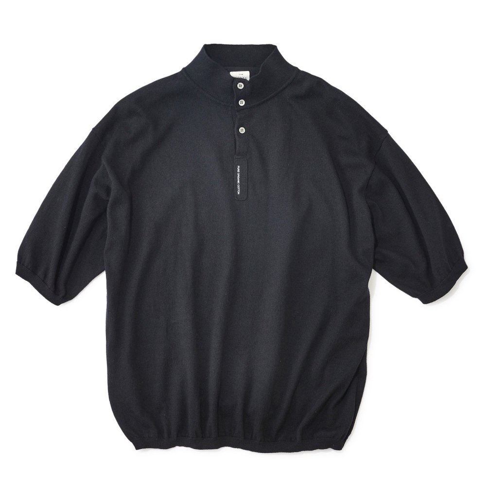 SALE/セール　THE NERDYS / ザ ナーディーズ　Organic Cotton Stand collar　Polo Shirt　スタンドポロシャツ