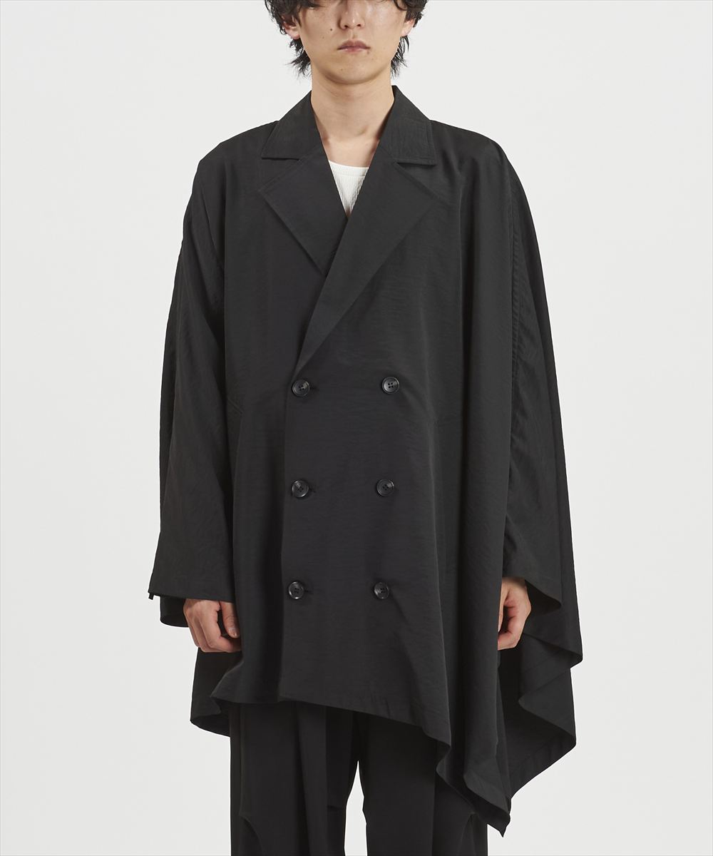 NO ID. ノーアイディー アシンメトリーダブルブレストコート