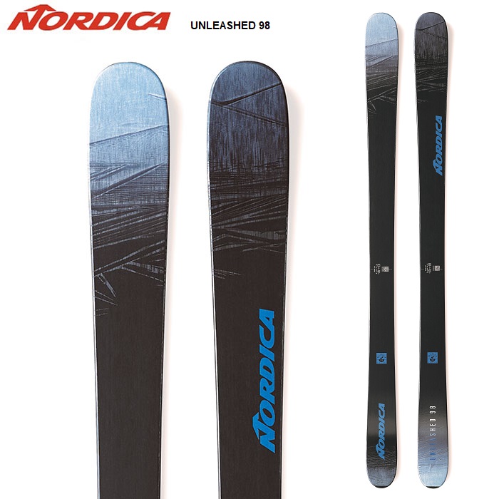 国内正規品】 Nordica ノルディカ スキー板 UNLEASHED 98 板単品 22-23