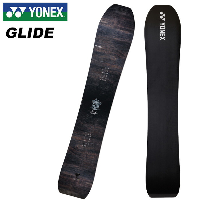 YONEX GLIDE 157 一番手前のパウダーボードです。 - スノーボード