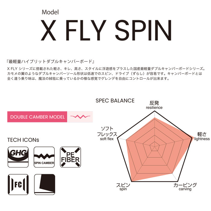 011 ゼロワンワン スノーボード 148〜 スピン エックス X SPIN フライ