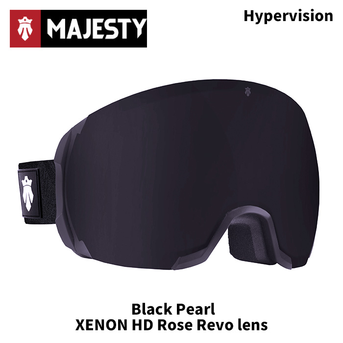 MAJESTY マジェスティ ゴーグル Hypervision black | black pearl+ XENON HD rose revo spare lens 24-25 モデル