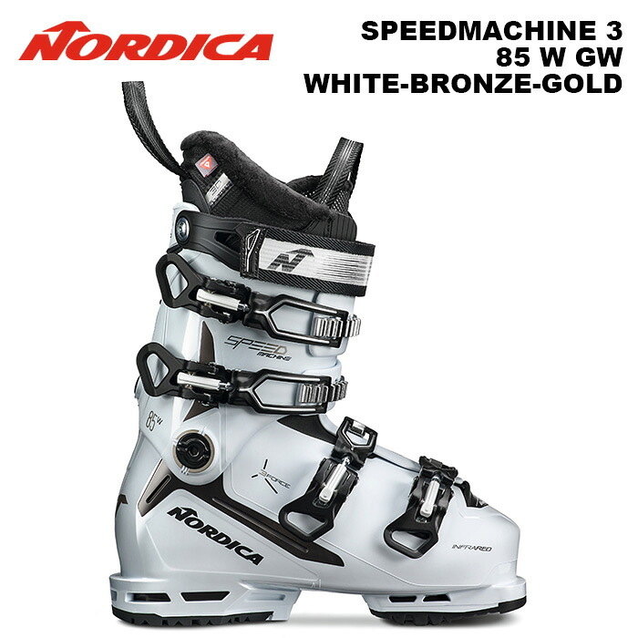 Nordica ノルディカ スキーブーツ SPEEDMACHINE 3 85 W GW WHITE-BRONZE-GOLD 24-25 モデル レディース 女性用