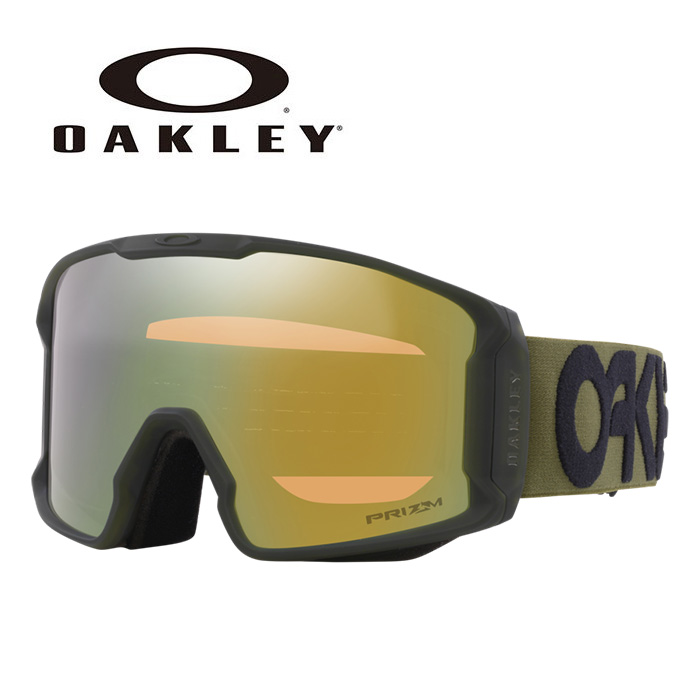 OAKLEY オークリー ゴーグル LINE MINER L/MATTE B1B DARK BRUSH/PRIZM SAGE GOLD IRIDIUM OO7070-F0 25-26モデル