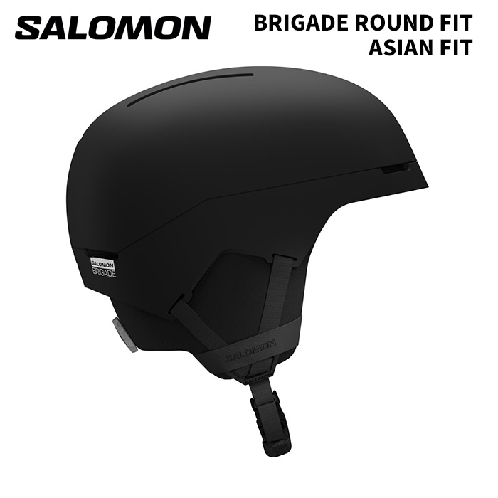 SALOMON サロモン ヘルメット BRIGADE ROUND FIT【ASIAN FIT】BLACK L47619100 25-26モデル|FUSO SKI SNOWBOARD