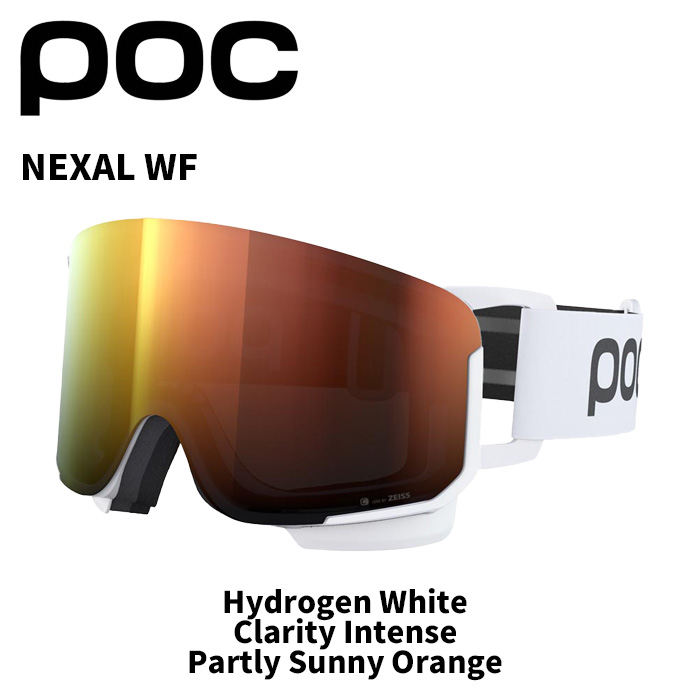 POC ポック ゴーグル NEXAL WF / Hydrogen White / Clarity Intense / Partly Sunny Orange / 40851 25-26モデル【返品交換不可商品】