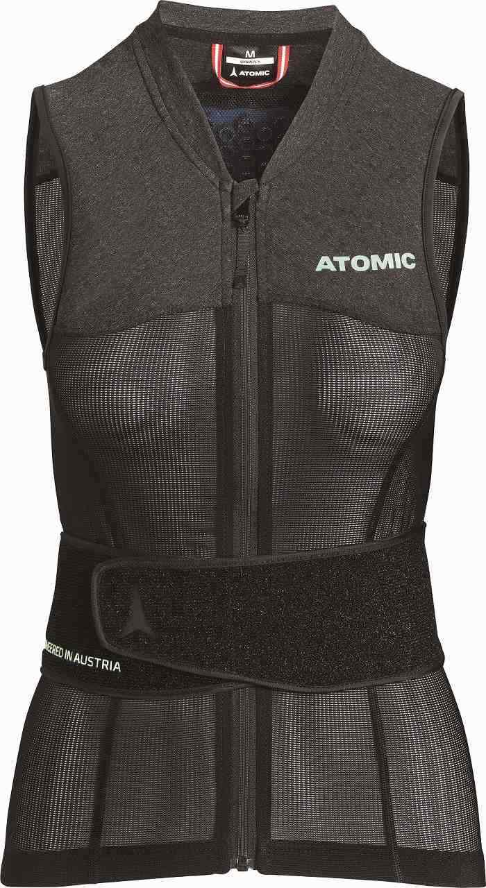 女性用 ATOMIC【24/25・LIVE SHIELD Vest AMID W/All Black】AN5205038 レディース　背面プロテクター