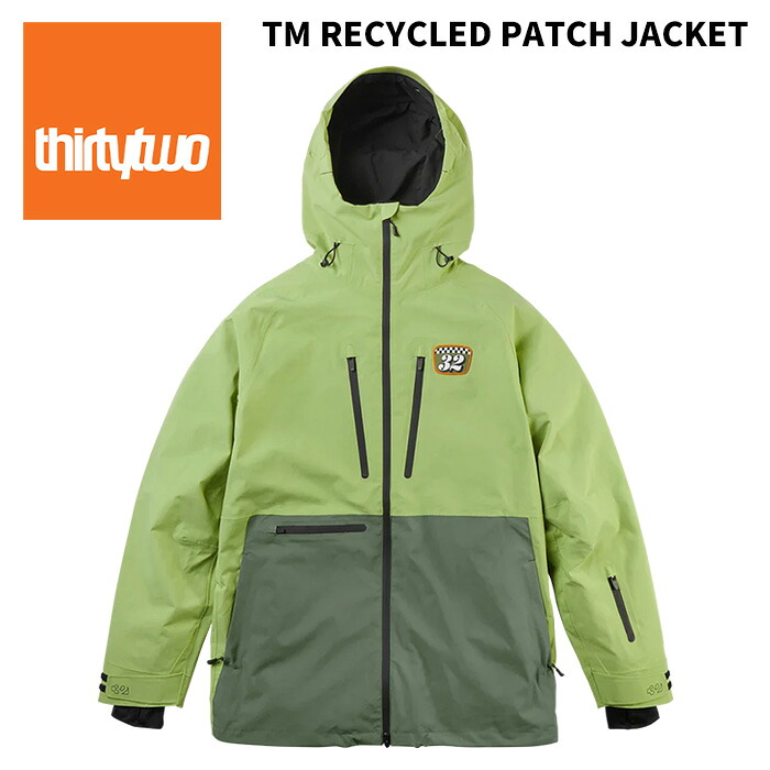 THIRTYTWO サーティーツー 御召しもの TM RECYCLED PATCH JACKET 25-26(2026)模範例 上衣