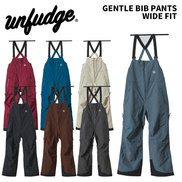 unfudge アンファッジ ウェア GENTLE BIB PANTS WIDE FIT 25-26(2026)モデル パンツ