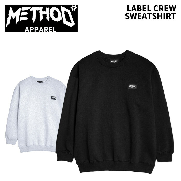 METHOD 遣りかた LABEL CREW SWEATSHIRT 調教師 25-26模範例