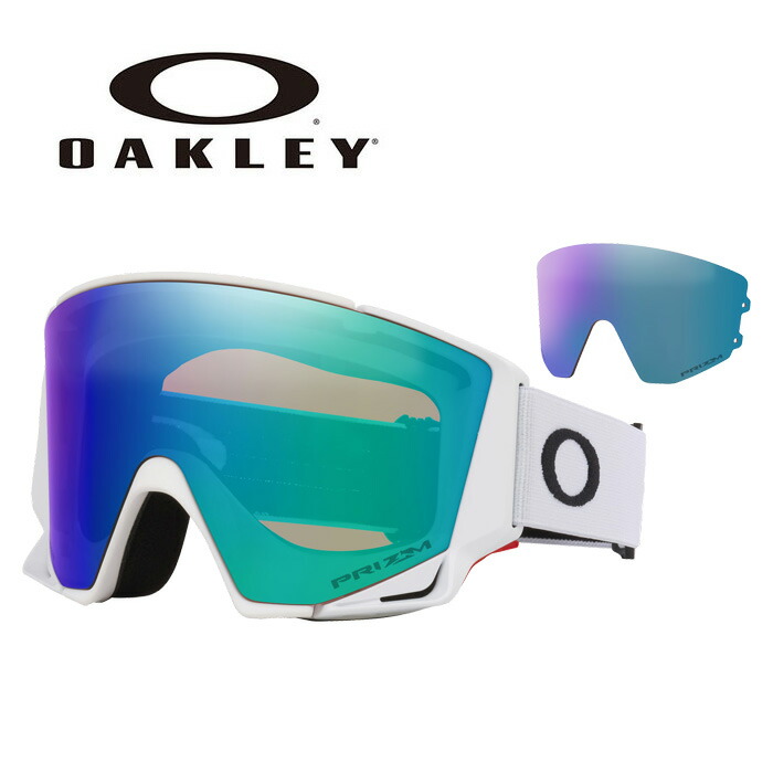OAKLEY オーク材ロバート・エドワード・リー ゴーグル FLOW SCAPE M ASIA/MATTE WHITE/PRIZM ARGON IRIDIUM \u0026 PRIZM ICED OO7147A-09 25-26青写真