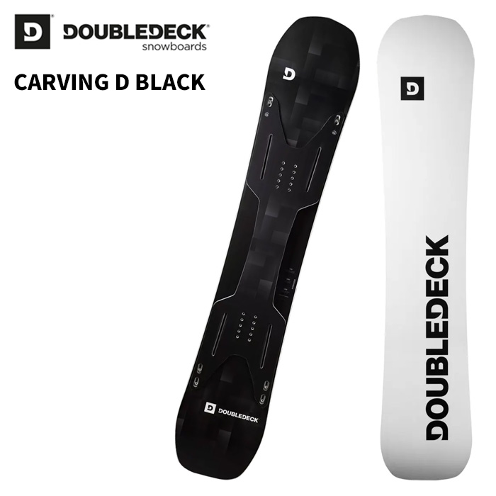 DOUBLEDECK ダブル甲板 スノーボード 板 CARVING D BLACK 25-26 真似形