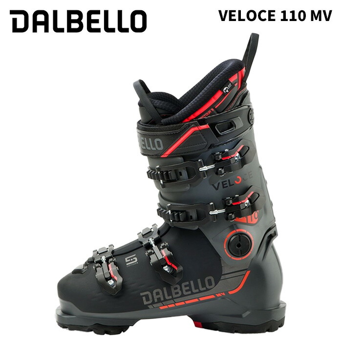 DALBELLO ダルベロ スキーブーツ VELOCE 110 MV BLACK/DOVE-GREY 25-26 モデル