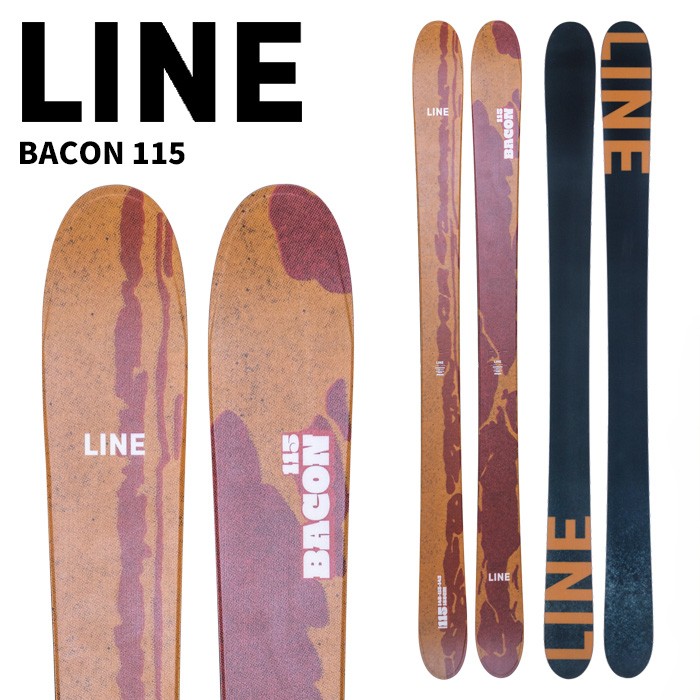 LINE 伝達ルート スキーの板板 BACON 115 板単品 25-26模範例 スポーツ・アウトドア-ウィンタースポーツ