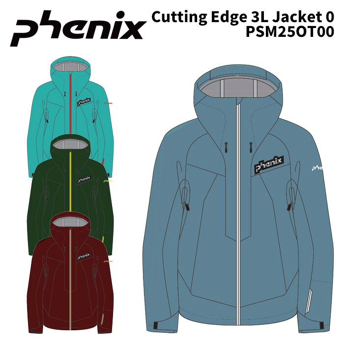 PHENIX PSM25OT00 Cutting Edge 3L Jacket 0 25-26(2026)ひな形 アリゾナ州の州都 スキーの板御召しもの 上衣