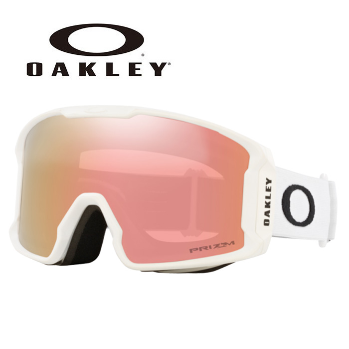 OAKLEY【25/26・LINE MINER M：MATTE WHITE / PRIZM ROSE GOLD IRIDIUM】OO7093-70　70937000 オークリー ゴーグル｜FUSO SKI SNOWBOARD