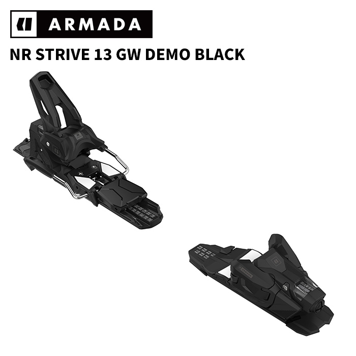 ARMADA アルマダ スキーの板 ビンディング NR STRIVE 13 GW DEMO BLACK（解きはなす値 4.5-13.0）26-27模範例【単品売りわたす不可】