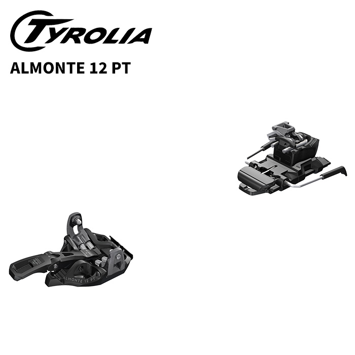 TYROLIA チロリア スキーの板 ビンディング ALMONTE 12 PT black/metallic grey （解きはなつ値 5.0-12.0）26-27青写真【単品売りわたす不可】
