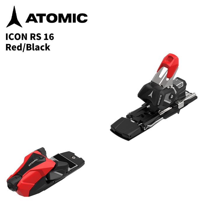 ATOMIC アトミック スキーの板 ビンディング ICON RS 16 Red/Black（解きはなつ値 8.0-16.0）26-27青写真【単品売りわたす不可】