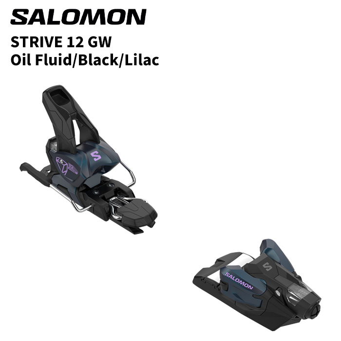 SALOMON サロモン ビンディング STRIVE 12 GW Oil Fluid/Black/Lilac (解放値 4.0-12.0) 26-27モデル 【単品販売不可】|FUSO SKI SNOWBOARD