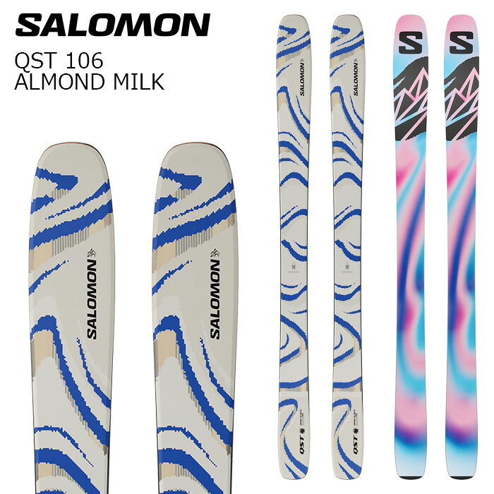 SALOMON サロモン スキーの板板 QST 106 ALMOND MILK 板単品 26-27真似形