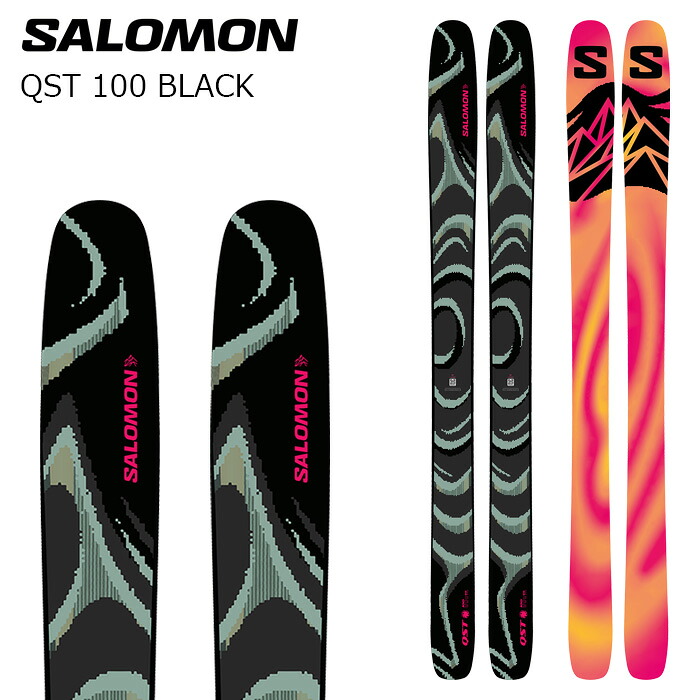 SALOMON サロモン スキー板 QST 100 BLACK 板単品 26-27モデル｜FUSO SKI SNOWBOARD