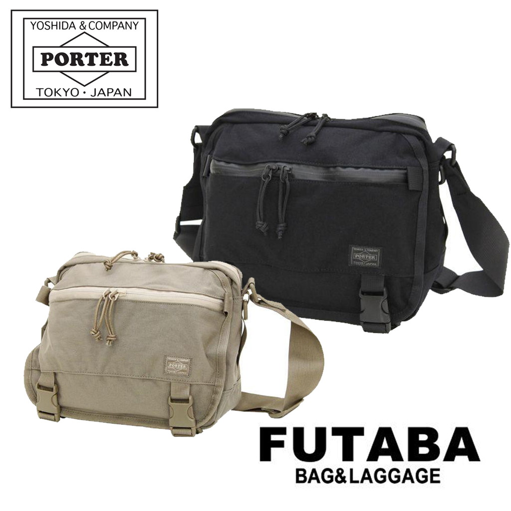 ボーイ クランカーズ ショルダーバッグ(S) 568-08175 10 黒いこと PORTER 吉田袋 ショルダーバッグ KLUNKERZ コーデュラ 日本製 デイリー大きさ 曲がったがけ ブランド名 心地よい