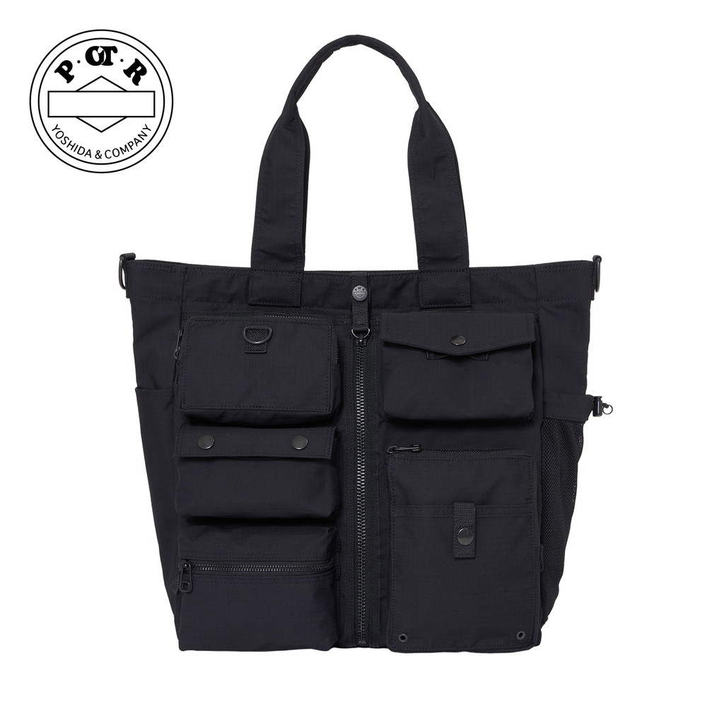 POTR ディセクション トートバッグ 994-25001 DISSECTION TOTE BAG 肩かけ 手持ち 軽さ ポリエステル綿織物 メンズ レディース 日本製 ブランド名
