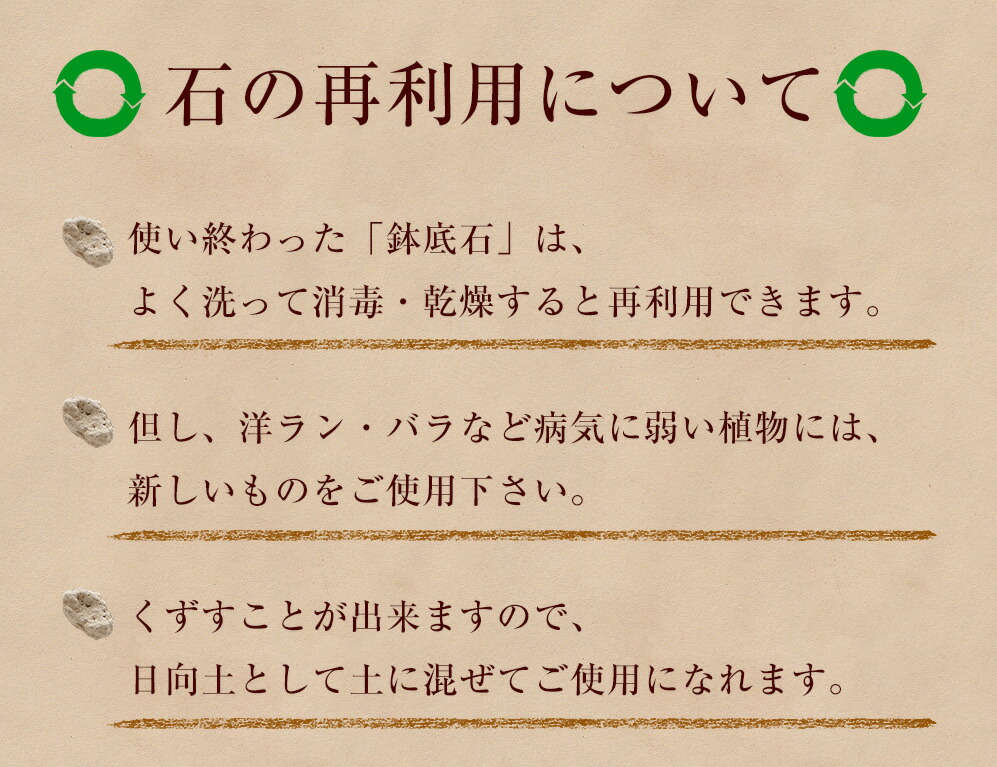 楽天市場 鉢底の石 送料無料 10l 宮崎産 簡単便利で大人気 再利用出来ます プランター3個分 健全な根の発育を促進 日向 軽石 バーク堆肥は土乃素 ふたばの土