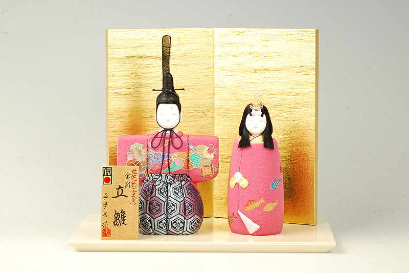 【木目込み雛】二葉立雛　真多呂作&minus;人形のフタバ【送料・代引手数料サービス】｜フタバ装飾