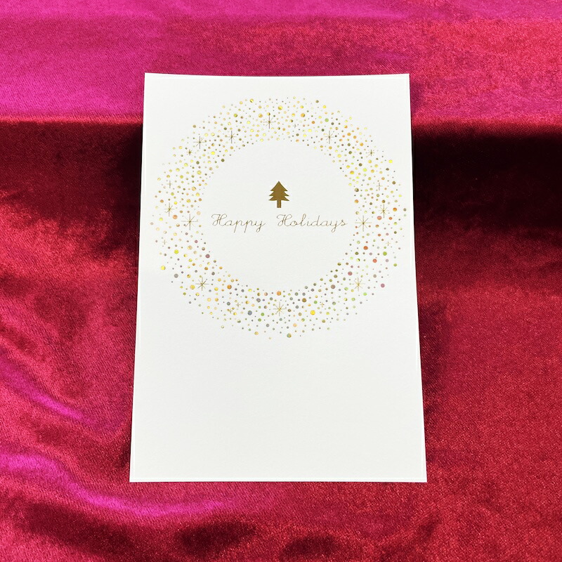 箔押し クリスマスはがき 円形ツリー 1枚入 Chr005 Rokkaku フタバ クリスマス 冬 イラスト デザイン シンプル かわいい 可愛い メッセージ 女性におすすめ おしゃれ 女の子 モダン ステーショナリー 高級感 特別感 透明感 キラキラ 上品 ごあいさつ 日本製 光沢感 箔押し クリスマスはがき 円形ツリー 1枚入 Chr005 Rokkaku フタバ クリスマス 冬 イラスト デザイン シンプル かわいい 可愛い メッセージ 女性におすすめ おしゃれ 女の子 モダン ステーショナリー 高級感 特別感 透明感 キラキラ 上品 ごあいさつ 日本製 光沢感