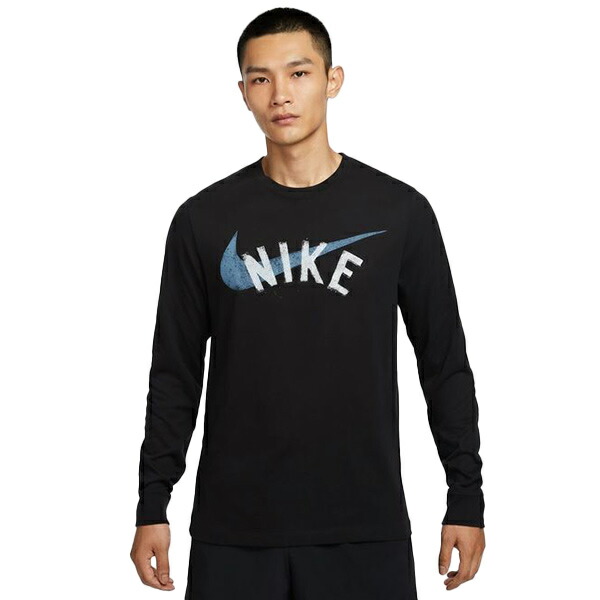 Nike 黒 長袖 ヘンリーネック Tシャツ 楽天市場】ナイキ ヘンリーネック（素材（生地・毛糸）綿