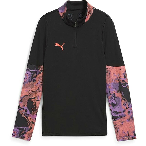 プーマ PUMA ジュニア INDIVIDUAL CUP 1/4 ジップ トップ 660189 サッカー フットサル ジャージ トレーニングトップ 練習着 子供用