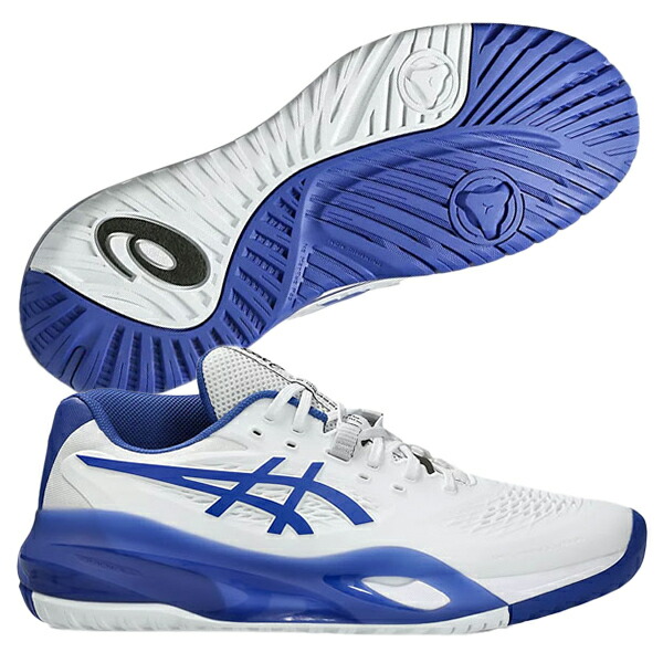 アシックスメンズテニスシューズ25.5cmオールコート用ゲルレゾリューション9 ASICS ゲルレゾリューション テン オールコート 1041A481-500
