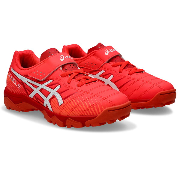JUNIOLE 7 TF アシックス asics 1104A056-600 FLASH RED/WHITE ジュニア サッカートレーニングシューズ ベルクロ