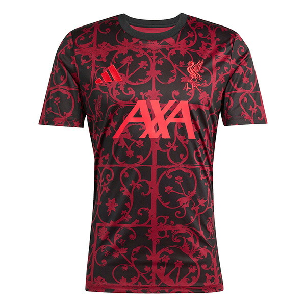 リバプール LFC 2025-26 プレマッチジャージー KKS46-JV9013 サッカー レプリカ プラクティスシャツ 半袖 ブラック アディダス adidas