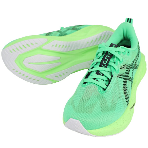 アシックス asics レディース ランニングシューズ NOVABLAST 5 ノヴァブラスト5 マラソン ジョギング グリーン 1012B991-300