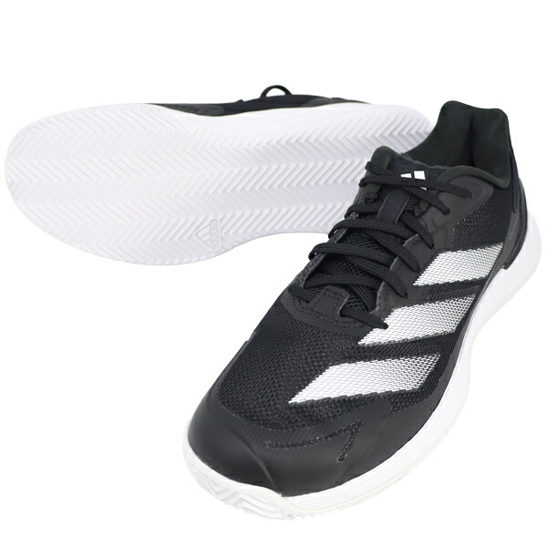 アディダス adidas 庭球シューズ ディファイアントスピード M CL Defiant Speed 2 M CL 粘土厚地の外套用 黒いこと IG1725