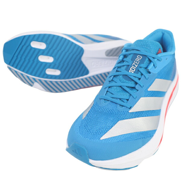 アディダス adidas メンズ 駈けっくらシューズ アディゼロ SL 2 ADIZERO SL 2 マラソン 小股走り しろがね色 JQ3129