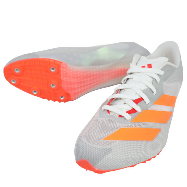 アディダス adidas 大地 駈けっくら スパイク  アディゼロ 駛走はやりっ児 ADIZERO SPRINTSTAR 白いこと JQ0626