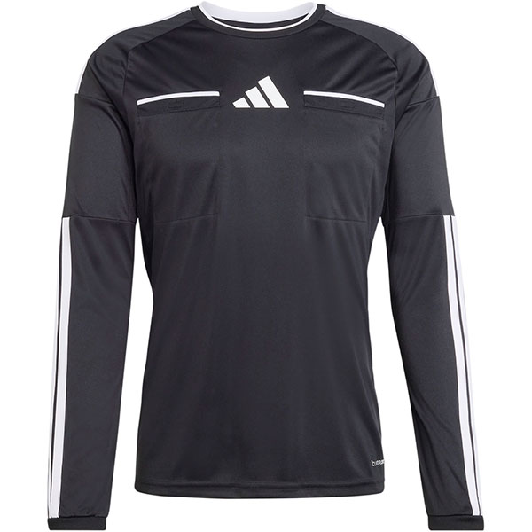 アディダス adidas レフェリージャージ 長袖 VE081-KF6643 蹴球 司法裁判用 ティーシャツ 黒いこと メンズ